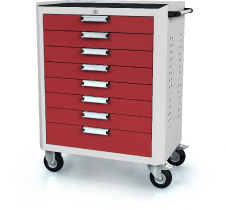 Trolley DVU 968 x 765 x 500 - basic - 8x drawers